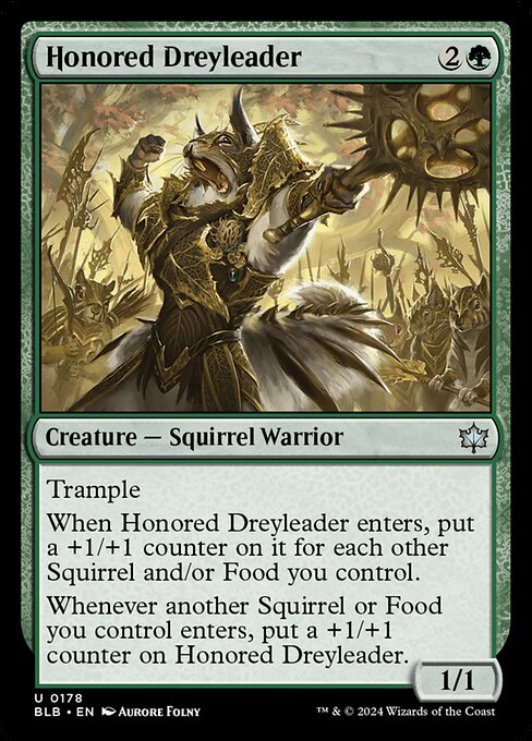 Honored Dreyleader - Bloomburrow (BLB) #178 [Foil]