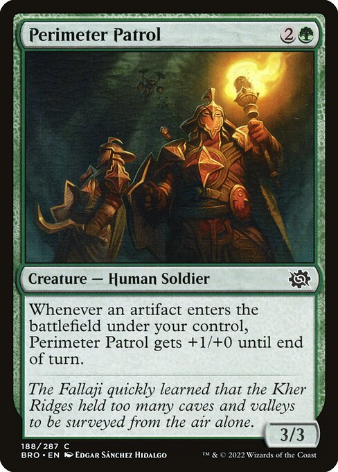Perimeter Patrol - The Brothers' War () #188 [Foil] [Foil]