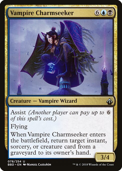Vampire Charmseeker - Battlebond (BBD) #78 [Foil] [Foil]