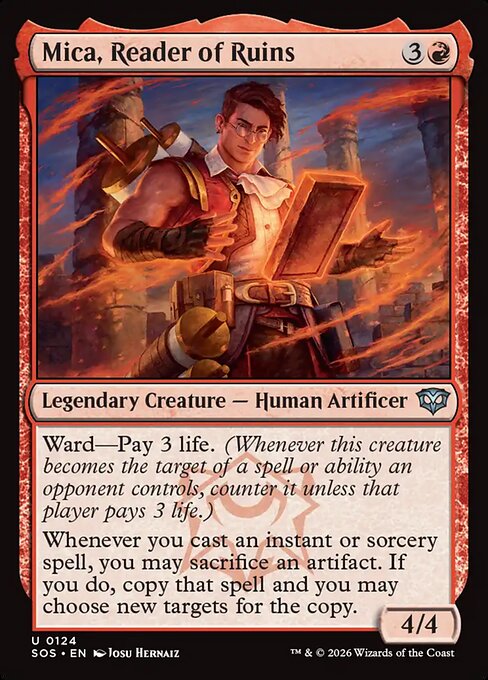 Mica, Reader of Ruins - Secrets of Strixhaven () #124 [Foil] [Foil]