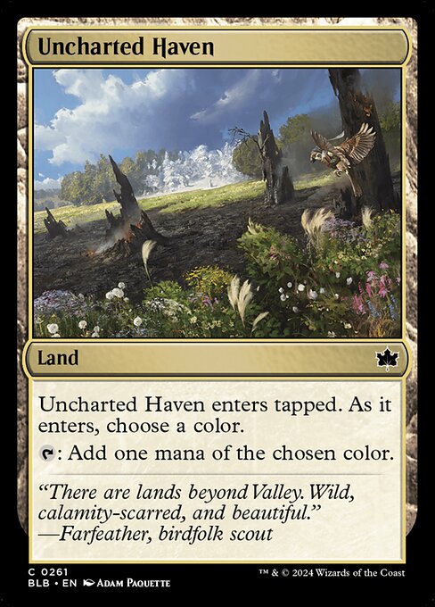 Uncharted Haven - Bloomburrow (BLB) #261 [Foil]