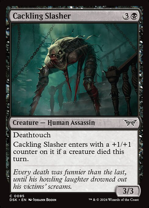 Cackling Slasher - Duskmourn: House of Horror (dsk) #85 [Foil] [Foil]