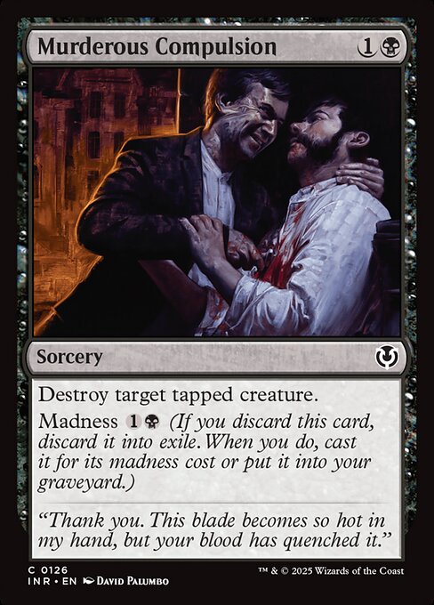 Murderous Compulsion - Innistrad Remastered (inr) #126 [Foil] [Foil]