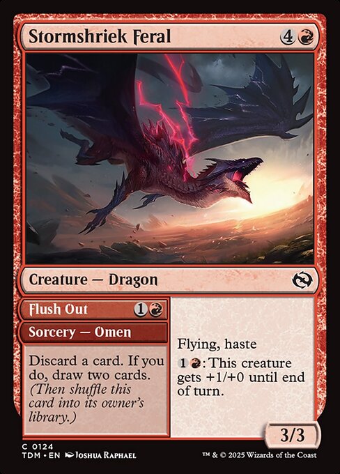 Stormshriek Feral // Flush Out - Tarkir: Dragonstorm () #124