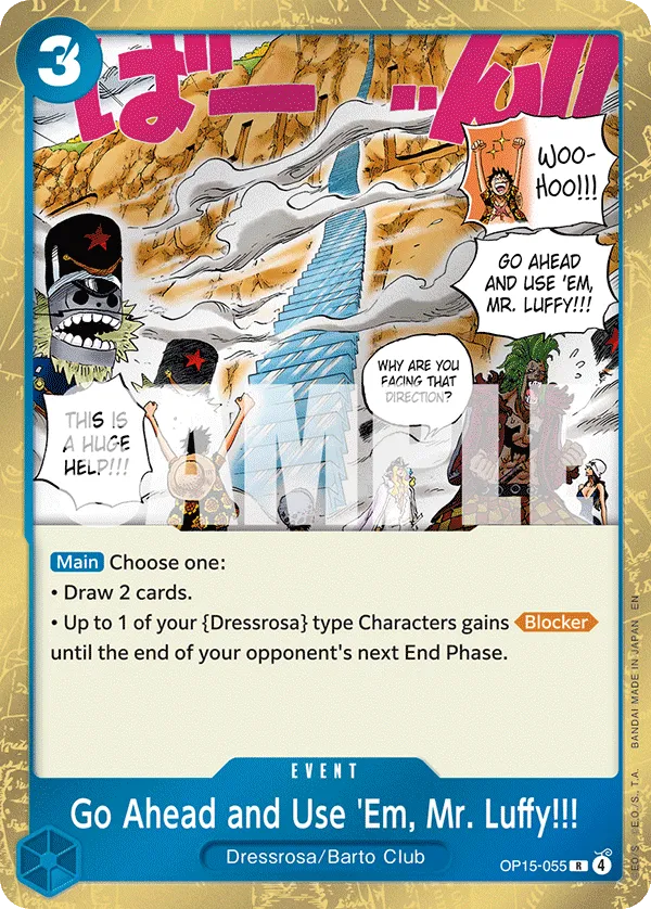 Go Ahead and Use 'Em, Mr. Luffy!!! - ADVENTURE ON KAMI'S ISLAND- [OP15-EB04] (OP15-055) #055