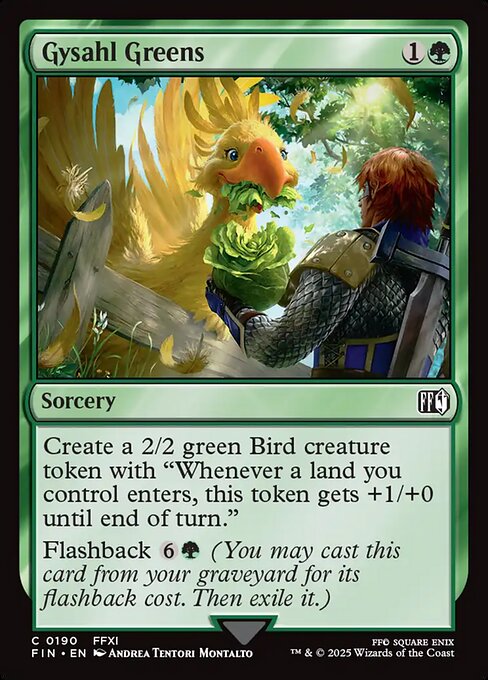 Gysahl Greens - Final Fantasy (FIN) #190 [Foil] [Foil]