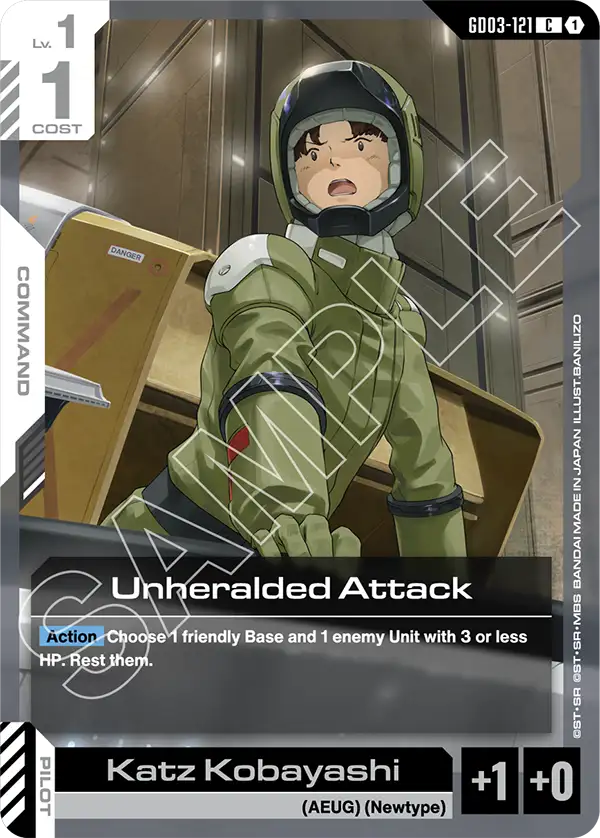 Unheralded Attack - Steel Requiem (GD03-121) #121
