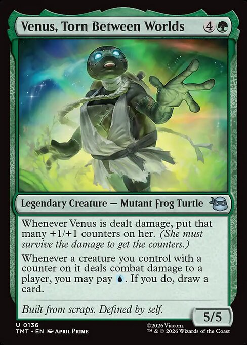 Venus, Torn Between Worlds - Teenage Mutant Ninja Turtles () #136 [Foil] [Foil]