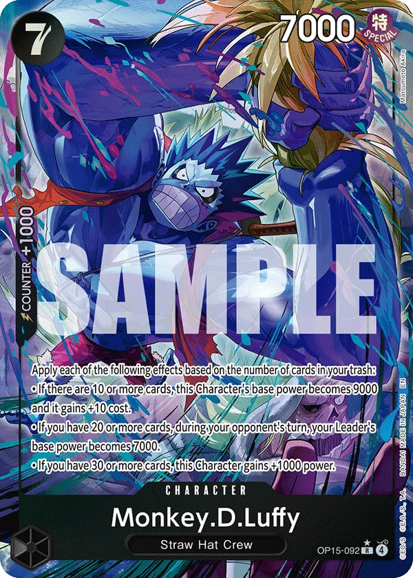 Monkey.D.Luffy - ADVENTURE ON KAMI'S ISLAND- [OP15-EB04] (OP15-092_p1) #092_p1 [Alt Art]