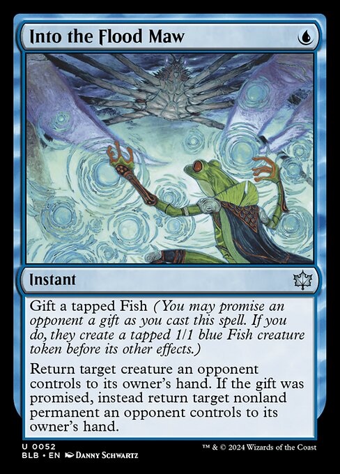 Into the Flood Maw - Bloomburrow (BLB) #52 [Foil]