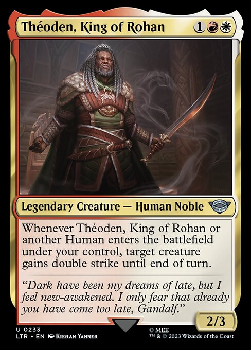 Théoden, King of Rohan - The Lord of the Rings: Tales of Middle-earth (ltr) #233 [Foil] [Foil]