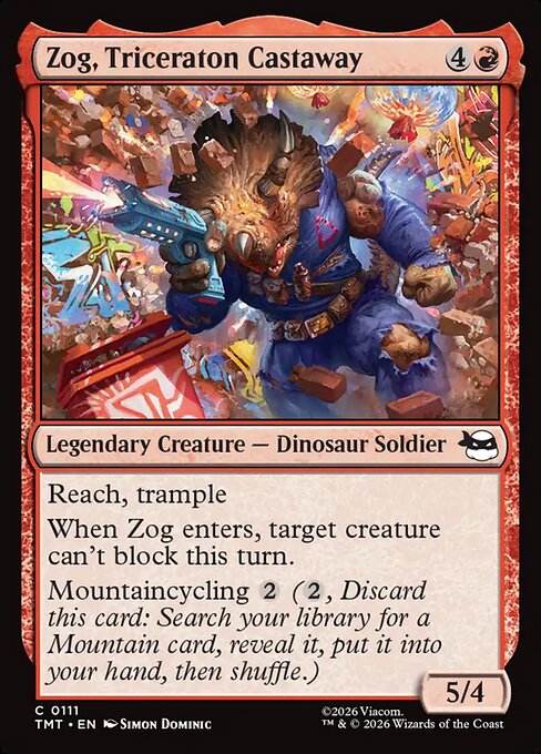 Zog, Triceraton Castaway - Teenage Mutant Ninja Turtles () #111 [Foil] [Foil]