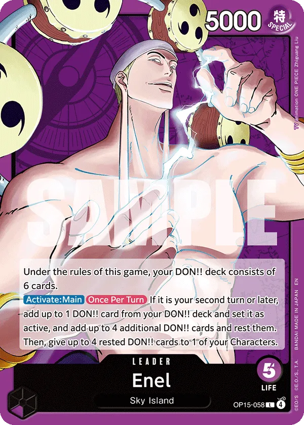 Enel - ADVENTURE ON KAMI'S ISLAND- [OP15-EB04] (OP15-058) #058