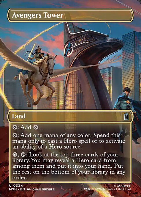Avengers Tower - Marvel Super Heroes () #334 [Foil] [Foil]