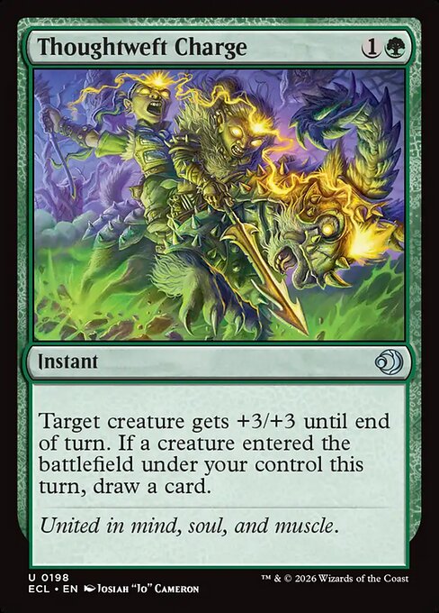 Thoughtweft Charge - Lorwyn Eclipsed (ecl) #198 [Foil] [Foil]