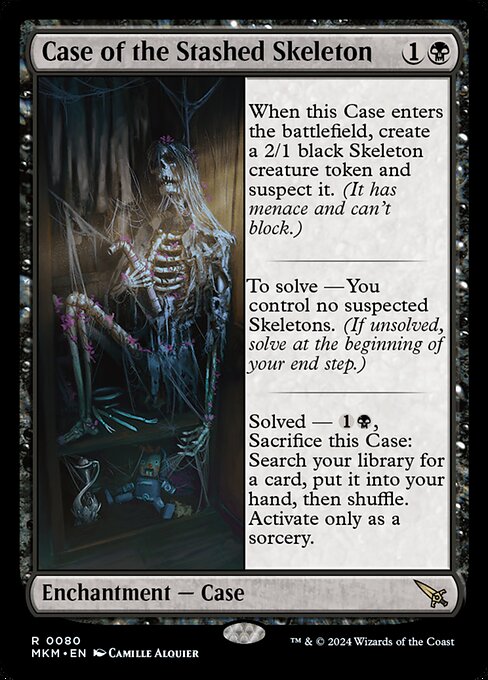 Case of the Stashed Skeleton - Murders at Karlov Manor (MKM) #80 [Foil] [Foil]