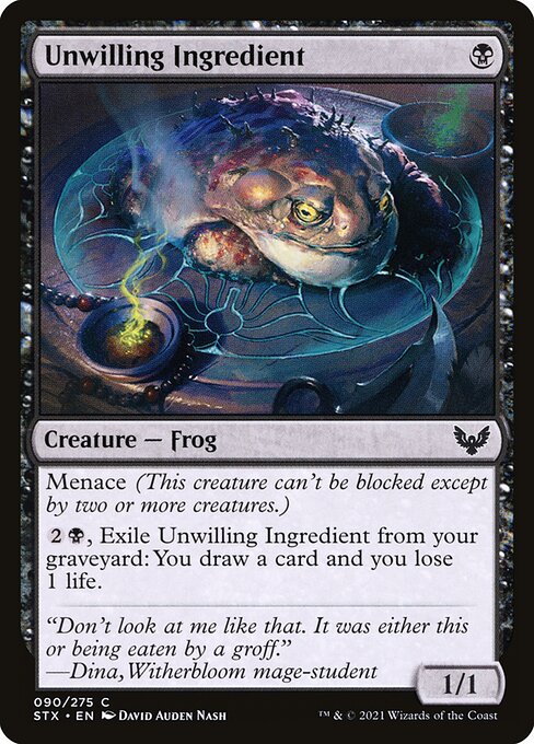 Unwilling Ingredient - Strixhaven: School of Mages () #90 [Foil] [Foil]