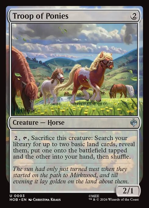 Troop of Ponies - The Hobbit (HOB) #3 [Foil] [Foil]