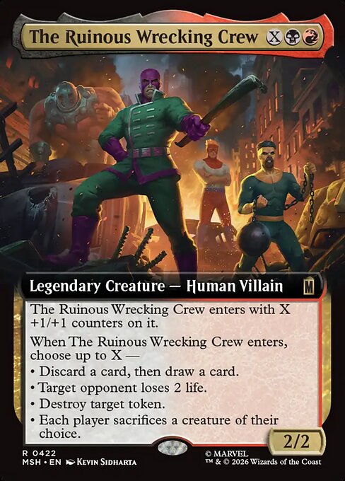The Ruinous Wrecking Crew - Marvel Super Heroes () #422 [Foil] [Foil]
