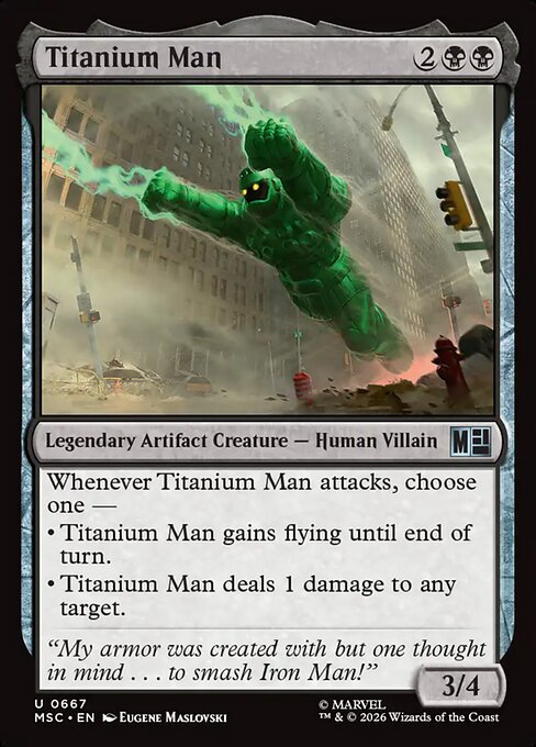 Titanium Man - Marvel Super Heroes Commander () #667 [Foil] [Foil]