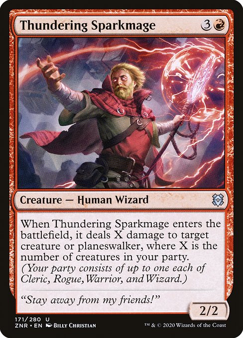 Thundering Sparkmage - Zendikar Rising (ZNR) #171