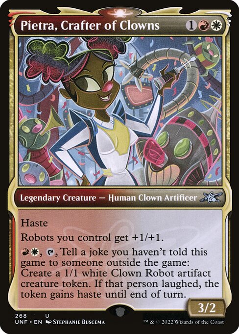 Pietra, Crafter of Clowns - Unfinity () #268 [Foil] [Foil]