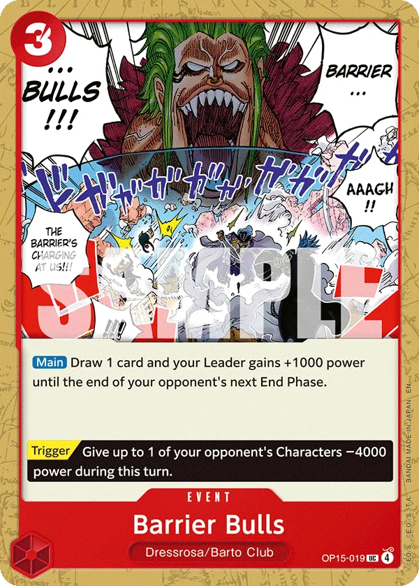 Barrier Bulls - ADVENTURE ON KAMI'S ISLAND- [OP15-EB04] (OP15-019) #019