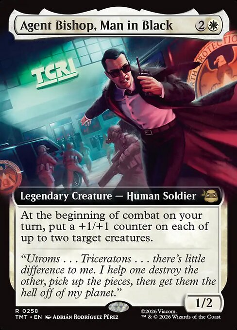 Agent Bishop, Man in Black - Teenage Mutant Ninja Turtles () #258 [Foil] [Foil]
