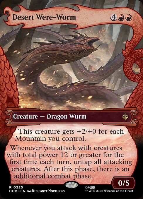 Desert Were-Worm - The Hobbit (hob) #225 [Foil] [Foil]