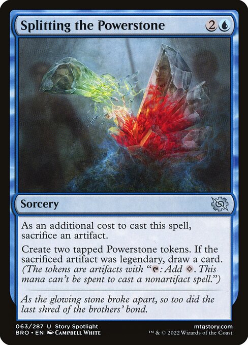 Splitting the Powerstone - The Brothers' War () #63 [Foil] [Foil]