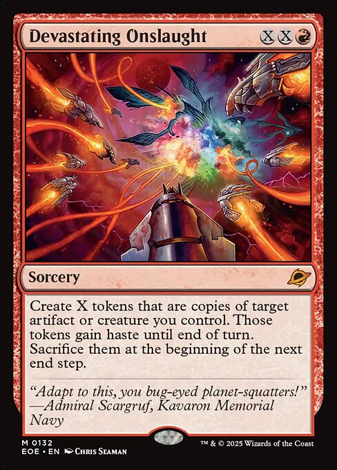 Devastating Onslaught - Edge of Eternities (EOE) #132