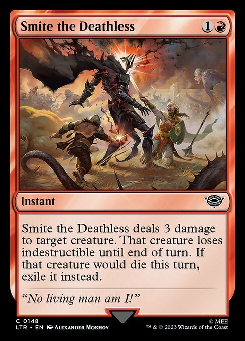 Smite the Deathless - The Lord of the Rings: Tales of Middle-earth (ltr) #148 [Foil] [Foil]