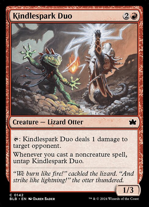 Kindlespark Duo - Bloomburrow (BLB) #142 [Foil]