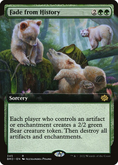 Fade from History - The Brothers' War () #345 [Foil] [Foil]