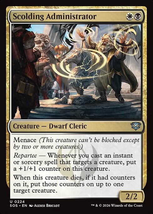 Scolding Administrator - Secrets of Strixhaven () #224 [Foil] [Foil]