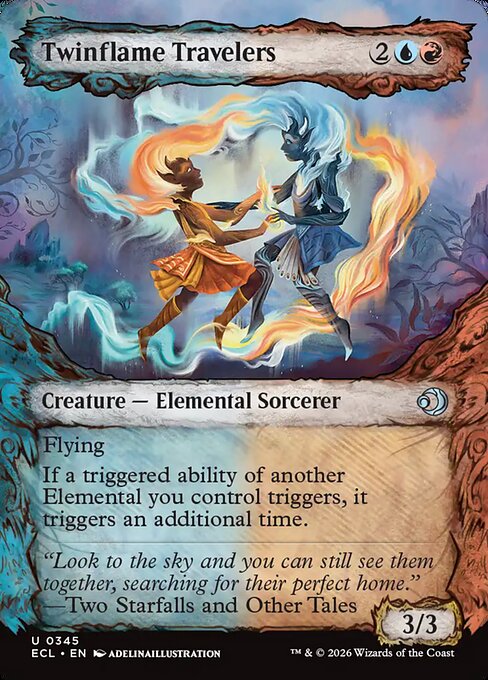 Twinflame Travelers - Lorwyn Eclipsed (ecl) #345 [Foil] [Foil]