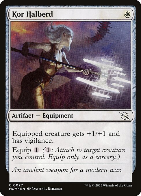 Kor Halberd - March of the Machine (MOM) #27 [Foil] [Foil]