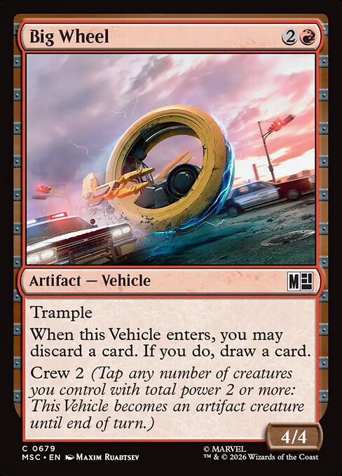 Big Wheel - Marvel Super Heroes Commander () #679 [Foil] [Foil]