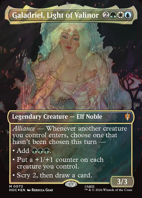 Galadriel, Light of Valinor - The Hobbit Eternal (HOC) #72 [Foil] [Foil]