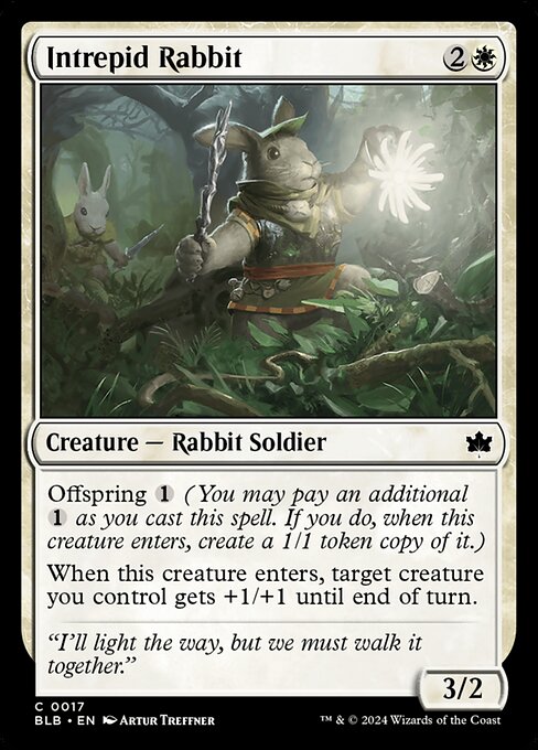 Intrepid Rabbit - Bloomburrow (BLB) #17 [Foil]