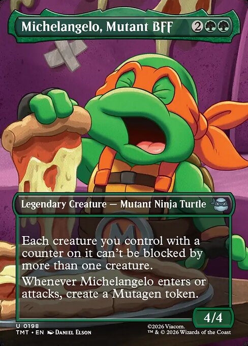 Michelangelo, Mutant BFF - Teenage Mutant Ninja Turtles () #198 [Foil] [Foil]