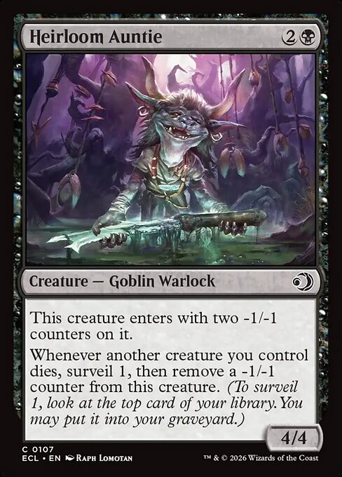 Heirloom Auntie - Lorwyn Eclipsed (ecl) #107 [Foil] [Foil]