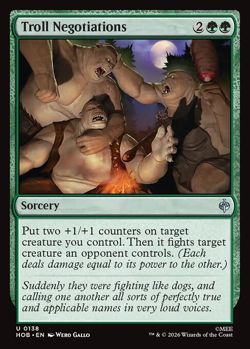 Troll Negotiations - The Hobbit (HOB) #138 [Foil] [Foil]
