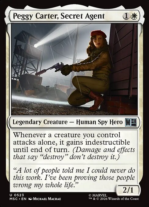 Peggy Carter, Secret Agent - Marvel Super Heroes Commander () #523