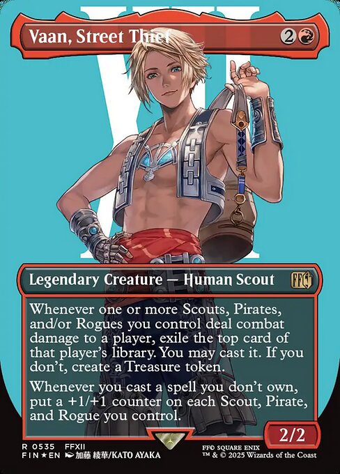 Vaan, Street Thief - Final Fantasy (FIN) #535 [Foil] [Foil]