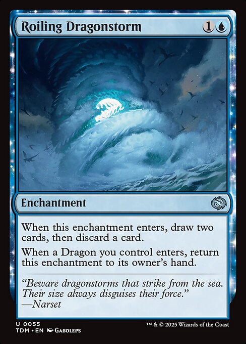 Roiling Dragonstorm - Tarkir: Dragonstorm () #55 [Foil] [Foil]