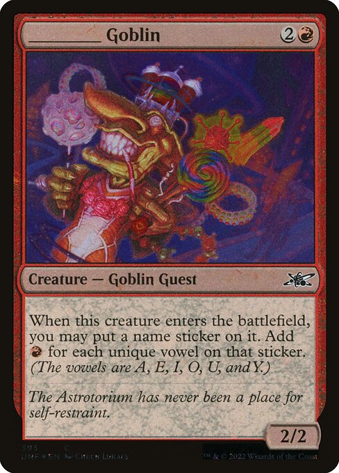 ________ Goblin - Unfinity () #393 [Foil] [Foil]