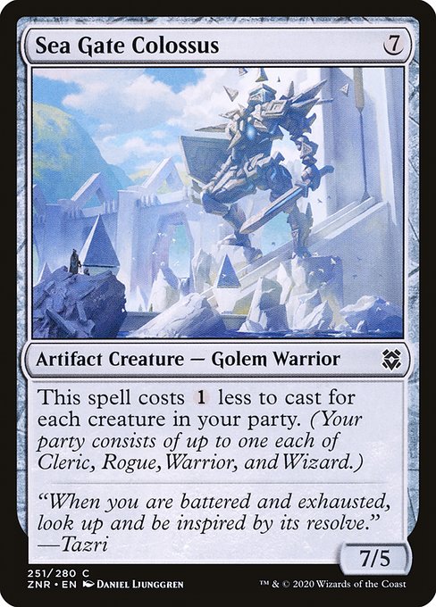 Sea Gate Colossus - Zendikar Rising () #251 [Foil] [Foil]