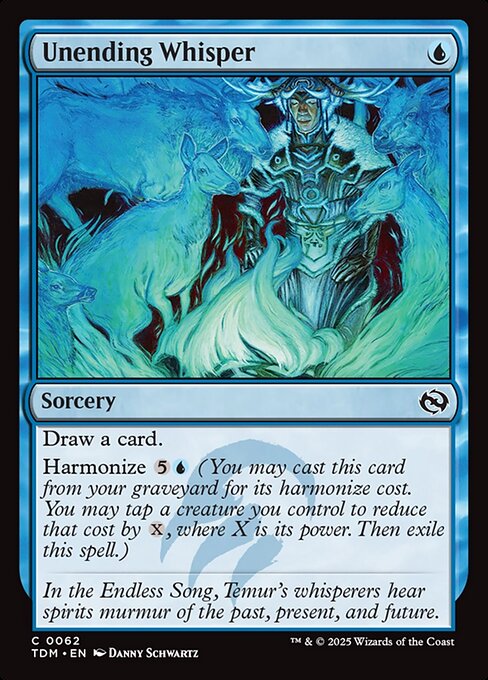 Unending Whisper - Tarkir: Dragonstorm () #62 [Foil] [Foil]