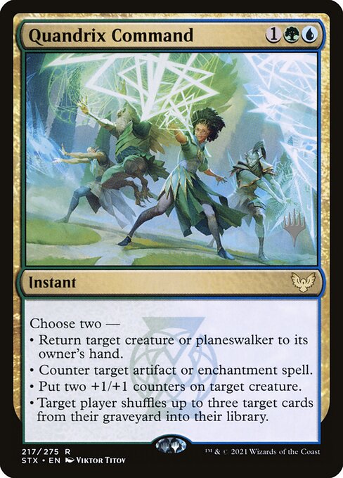 Quandrix Command - Strixhaven: School of Mages Promos (PSTX) #217p [Foil] [Foil]